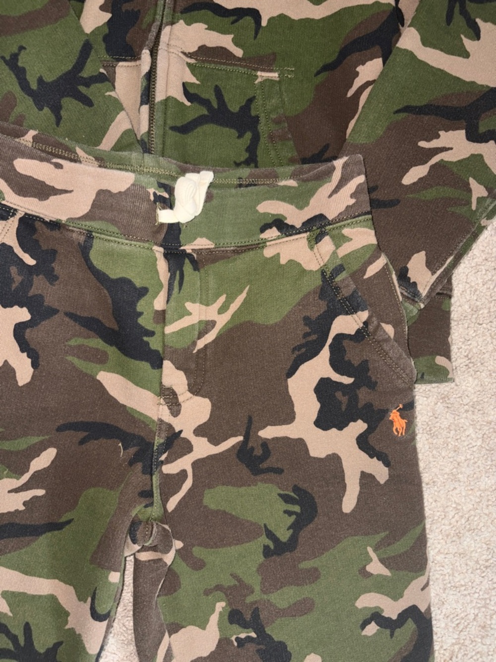 Polo by Ralph Lauren Kids Camouflage Hoodie & Joggers - Green - Picture 3 of 4
